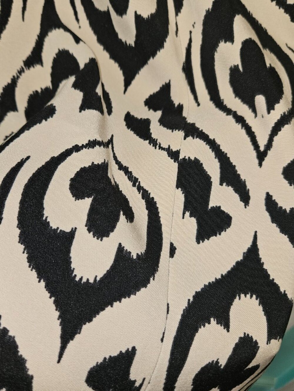 Alyx Black & Cream Sleeveless Shift Dress Size 16 Geometric Print - Picture 6 of 7
